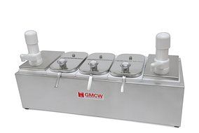 Grindmaster Cecilware 544SC Serving Stations Combination with 2 Super Pumps/5 Crushed Fruit Jars/3 Covers/3 Ladles...