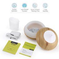 Anypro Aromatherapy Essential Oil Diffuser Ultrasonic Cool Mist Humidifier 300ml Wood Grain N12