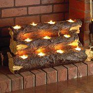 Wildon Home Tealight Contemporary Decorative Fireplace Log Insert - The Perfect Fireplace Accessory You Will Ever... N3