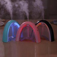 DaySeventh 2016 New Design Rainbow Message Board USB Air Humidifier Light Color Night (Black) N10