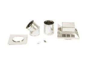 Comfort Flame VKG-58 Direct-Vent Ground Floor Fireplace Vent Kit, Galvanized