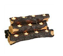 Wildon Home Tealight Contemporary Decorative Fireplace Log Insert - The Perfect Fireplace Accessory You Will Ever... N4