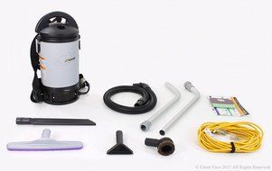 New Sierra Backpack Proteam Commercial Vacuum Cleaner with 1 1/2 tools and restaurant kit