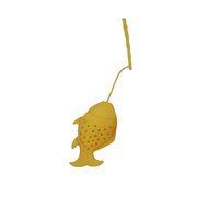 OKDEALS Silicone Fish Tea Leaf Strainer Infuser Herbal Spice Filter Diffuser (Orange) N2