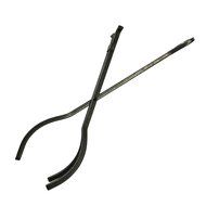 Amagabeli Fireplace Toolset 5 Pieces Wrought Iron Tools Rustic Leaf Design , 30-inch High , Pewter N2