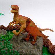 Prehistoric Diplodocus DINOSAUR 12 Piece Birthday CAKE Topper Set Featuring a Diplodocus and 4 Random Dinosaur... N2