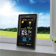 La Crosse Technology 308-1425B-INT  Wireless Color Forecast Station, Black N2