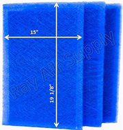 Dynamic Air Cleaner Replacement Filter Pads 16 1/2 x 21 5/8 Refills (3 Pack) N2