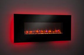 Outdoor Great Room GE-50 50-Inch Gallery Linear Electric LED Fireplace, Includes LED Backlighting, Heater, IR... N2