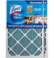 Lysol Triple Protection Furnace/AC Air Filter, 12" x 24" x 1", 2-Pack N72
