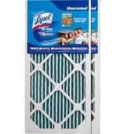 Lysol Triple Protection Furnace/AC Air Filter, 12" x 24" x 1", 2-Pack N75