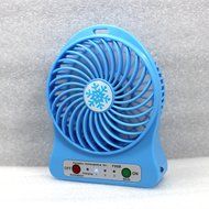 Fonxian Mini Portable Fan Rechargeable Battery Powered Small Table Fan with 3-level Speed (Orange) N5