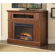 Media Fireplace TV Stand Combo for Televisions up to 45 Inches - Brown N3