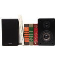 Micca MB42 Bookshelf Speakers With 4-Inch Carbon Fiber Woofer and Silk Dome Tweeter (Black, Pair)