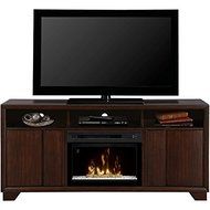 Dimplex Arkell Electric Fireplace &amp; Entertainment Center with Acrylic Ice Firebox - Walnut (GDS25G-1412AW)