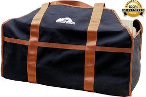 Northern Outback Firewood Carrier Log Tote - LUMBERJACK Edition - BEST Firewood Carrier 16oz Canvas Log Tote N2