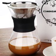 Clever Coffee Dripper Pure Over Coffee Maker Permanent Reusable Stainless Steel Coffee Filter Brewer Pyrex Glass...