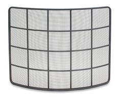Pilgrim Home and Hearth 18344 Woodland Bowed Fireplace Screen, Natural Iron