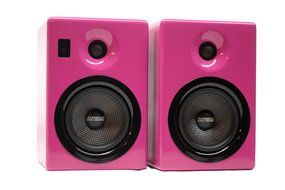 EARTHQUAKE SOUND IQ-52P Speaker Pair IQ-52W- BUILT IN 200 WATTS AMPLIFIER, HIGH END IPOD DOCK, MULTIPLE AWARD...