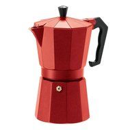Oggi 6571.3 6 Cup Cast Aluminum Stovetop Espresso Maker, Black