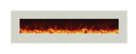 Amantii WM-BI-48-5823-WHTGLS Electric Fireplace N14