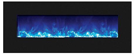 Amantii WM-BI-48-5823-WHTGLS Electric Fireplace N16