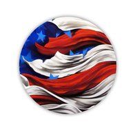 Generic Beautify Cup Mat Design With American Flag 3 Mdf N3