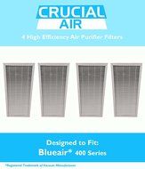 4 Blueair Air Purifier Filter Fits 400 Series Air Purifiers 401, Designed &amp; Engineered by Crucial Air