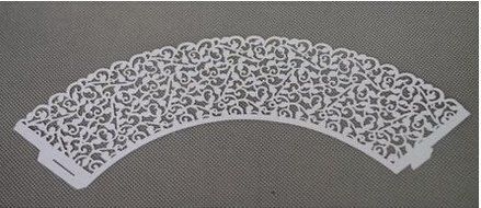 Worldoor&reg; 100 Filigree Little Vine Lace Laser Cut Cupcake Wrapper Liner Baking Cup Muffin Case Trays Wedding Birthday...