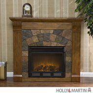 Holly &amp; Martin Underwood Electric Fireplace Oak
