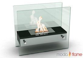 Moda Flame Naples H Tabletop Firepit Bio Ethanol Ventless Fireplace Black N2
