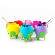 Mateo Flor - Silicone Yerba Mate Gourd with Bombilla (Purple)