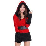 Christmas Fancy Dress ,BeautyVan Women Sexy Santa Christmas Costume Fancy Dress Party Outfit (Black) N2