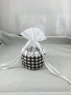 SumDirect 20Pcs 3&quot;x5.9&quot; Organza Cotton Lace Ribbon Drawstring Bamboo Charcoal Yarn Bag/ Air Purification Bag/Lattice... N6