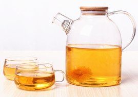 Tealyra 60 fl.oz Glass Water Pitcher Kettle w/ Bamboo Lid and Filter - Large Capacity Water Pot - Glass Teapot...