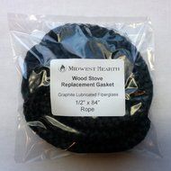 Midwest Hearth Wood Stove Replacement Gasket for Woodburning Stoves - Graphite Impregnated Fiberglass Gaskets... N12