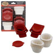 Reusable Nescafe Nespresso Coffee Capsules (Set of 2) with 50 Filters - For use with Melody, Genio/Picolo and...