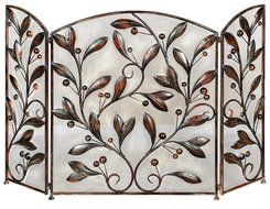 Deco 79 Metal Fire Screen, 48 by 30-Inch