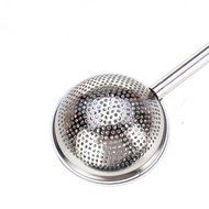 Tea Ball Strainer 7.2&quot; Ball Push Loose Tea Leaf Herbal Locking Infuser Teaspoon Strainer Filter Spoon Rest
