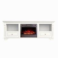 Argo Furniture Alessa Electric Fireplace, White N8
