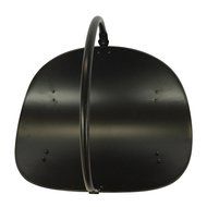 Amagabeli Fire Wood Basket Log Holder for Fireplace Firewood Rack , Black , Metal N4