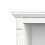 Argo Furniture Alessa Electric Fireplace, White N12