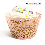 Craft Clouds - Filigree Vine Cupcake Wrappers (White) N3