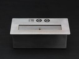 43" Wall Mount Stainless Steel Bio Ethanol Fireplace Heater Smokeless Burner Box