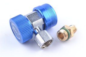 2 x Freon R134A AC Air Condition Adjustable Quick Coupler Adapter Connector N3