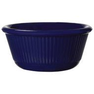 G.E.T. ER-403-CB Cobalt Blue SAN Plastic 3 Oz Fluted Ramekin - 48 / CS