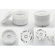 Leewa 100ml Essential Oil Diffusers Aroma Ultrasonic Cool Mist Humidifiers with PP Light - Plastic - White N5