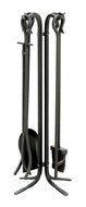 Uniflame, F-11140, 5-Piece Wrought Iron Toolset, Black