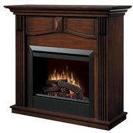 Dimplex Holbrook DFP4765BW Traditional Electric Fireplace Mantle with 23-Inch Firebox, Burnished Walnut