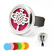 Car Air Freshener Vent Diffuser 316L Stainless Steel Chinese knot Locket for Auto Aromatherapy Essential Oil Diffuser N4